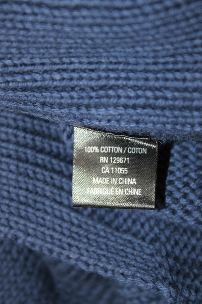 360 Sweater Womens Dark Blue Cotton Crew Neck Pullover Size XS