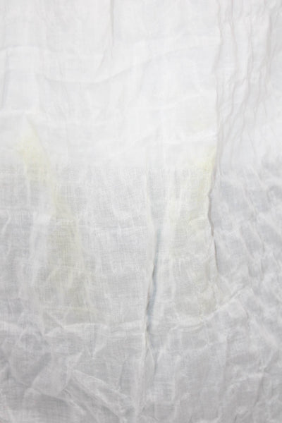American Colors by Alex Lehr Womens White Cotton Collared Blouse Size XS