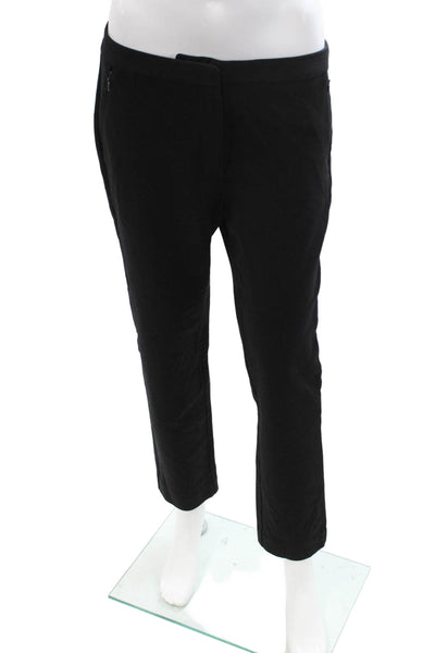 Kobi Halperin Womens Ankle Dress Pants Black Polyester Blend Hook & Eye Size 8