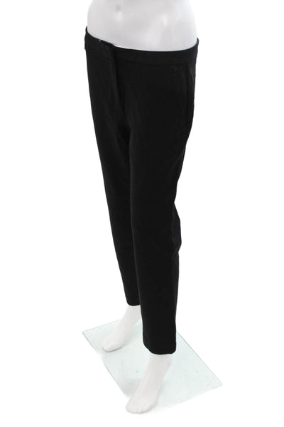 Kobi Halperin Womens Ankle Dress Pants Black Polyester Blend Hook & Eye Size 8