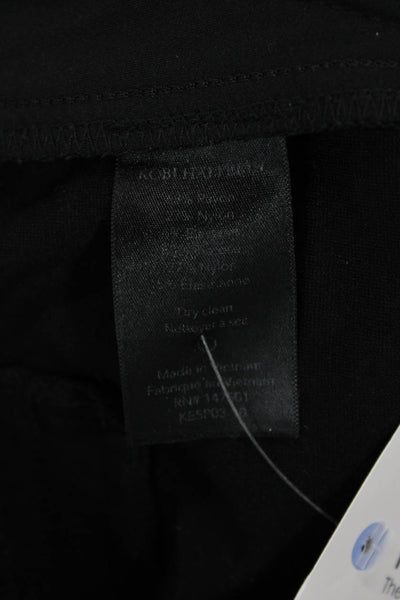 Kobi Halperin Womens Ankle Dress Pants Black Polyester Blend Hook & Eye Size 8