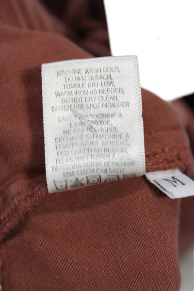 Bella Dahl Womens Cropped Jogger Pants Brown Tencel Cotton Size M