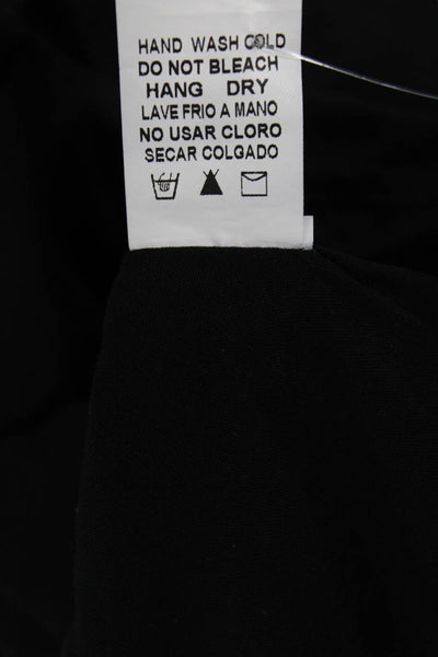 Paper Moon Women A-Line Peasant Knee Length Skirt Black Size S