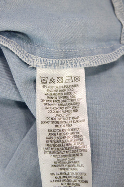 French Connection Womens Peasant Wrap Skirt Light Blue Size M