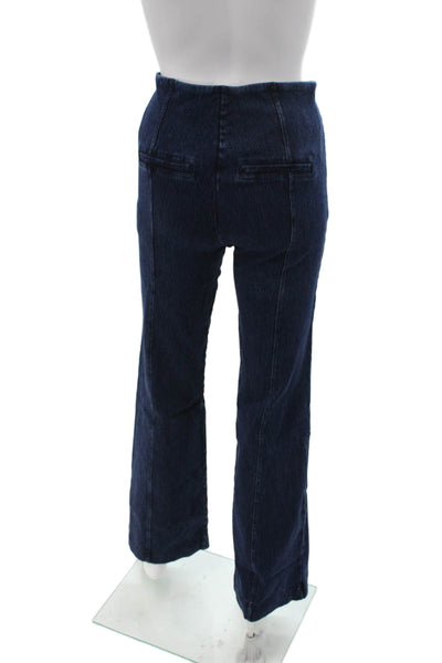 Lysse Womens Dark Blue Mid Rise Jeans Cotton Blend 28 Inseam 90s Size S