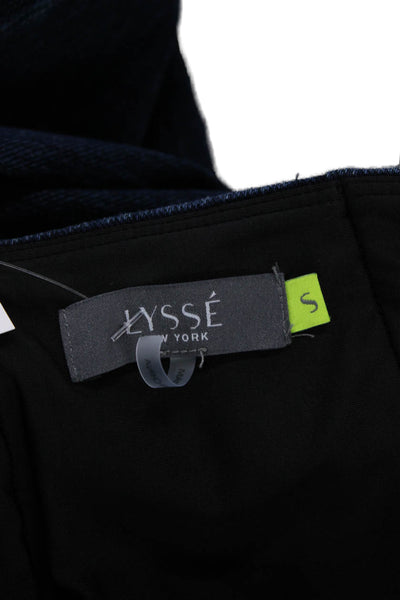 Lysse Womens Dark Blue Mid Rise Jeans Cotton Blend 28 Inseam 90s Size S