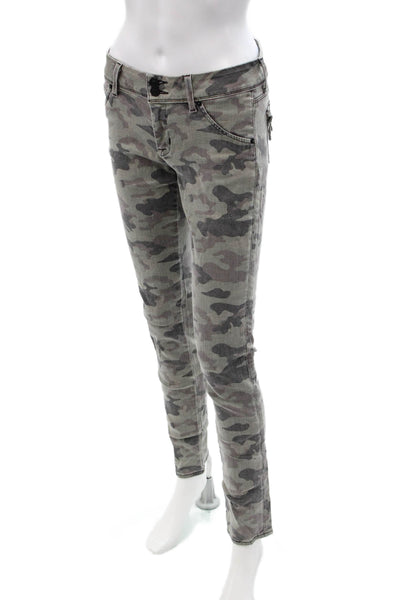 Hudson Womens Skinny Camo Gray Jeans Size 25