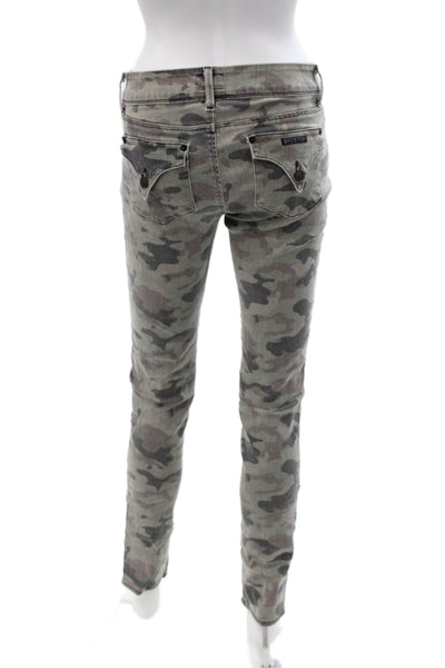 Hudson Womens Skinny Camo Gray Jeans Size 25