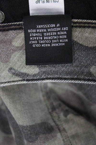 Hudson Womens Skinny Camo Gray Jeans Size 25