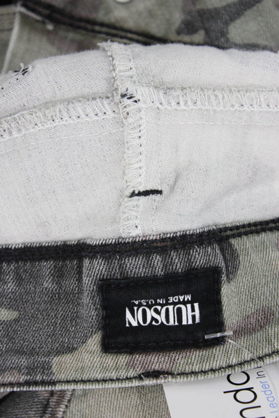 Hudson Womens Skinny Camo Gray Jeans Size 25