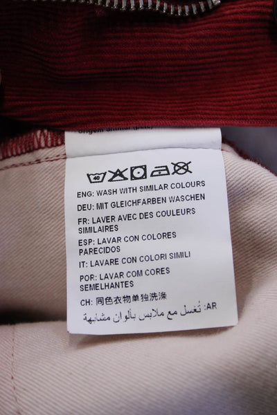 Gant Mens Chino Pants Red Button 98% Cotton 2% Elastane Size L