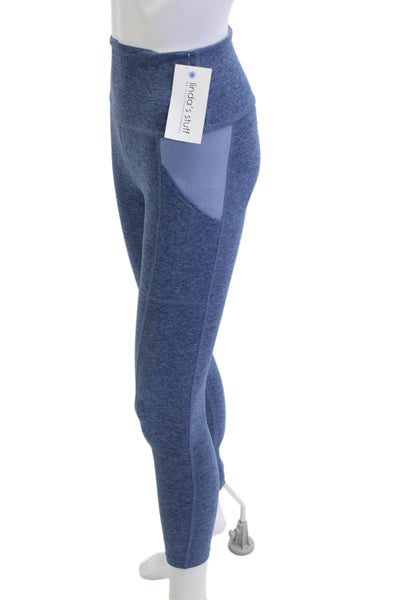 Beyond Yoga Womens Blue Cropped Ankle Nylon Leggings Size XS