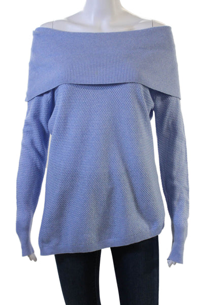 Raffi Unisex Pullover Sweater Light Blue Cashmere Blend Long Sleeve Size L