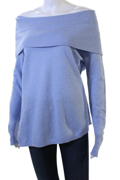 Raffi Unisex Pullover Sweater Light Blue Cashmere Blend Long Sleeve Size L