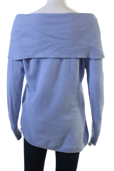 Raffi Unisex Pullover Sweater Light Blue Cashmere Blend Long Sleeve Size L