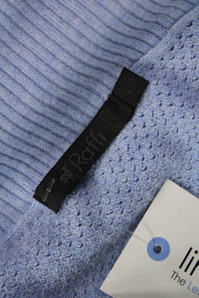 Raffi Unisex Pullover Sweater Light Blue Cashmere Blend Long Sleeve Size L