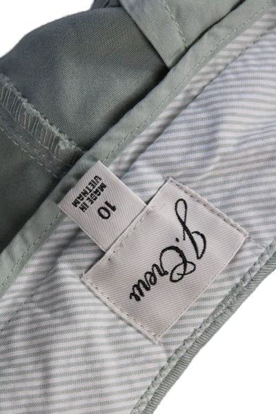 J Crew Unisex Chino Shorts Green Size 10