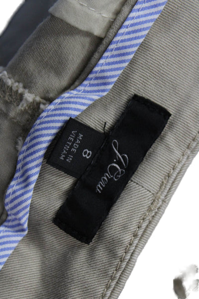 J Crew Unisex Chino Beige Shorts Size 8