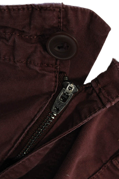 Sanctuary Unisex Cargo Chino Shorts Brown 97% Cotton 3% Spandex Button Size 30