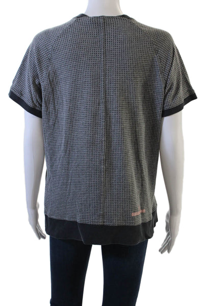 Adidas by Stella McCartney Women Floral Ringer T-Shirt Black Size M