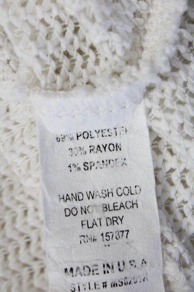 Last Tango Unisex White Bohemian Pullover Sweater Size One Size