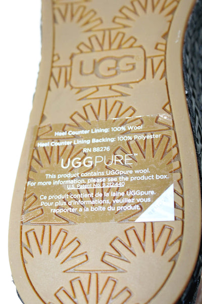 Ugg Mens Suede Woodlyn Moccasin Shoes Navy Blue Size 11