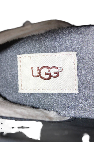 Ugg Mens Suede Woodlyn Moccasin Shoes Navy Blue Size 11
