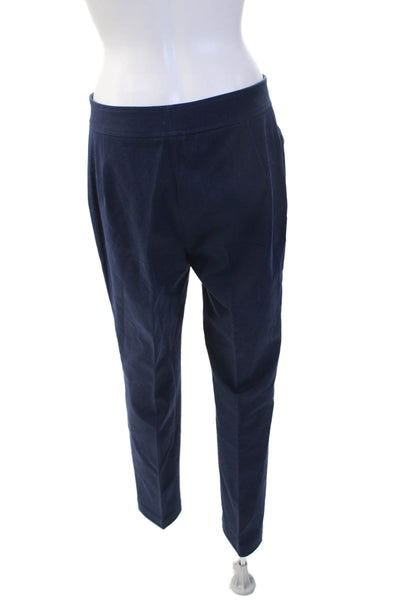 Lauren Ralph Lauren Womens Dark Blue Dress Pants Cotton Spandex Size 8