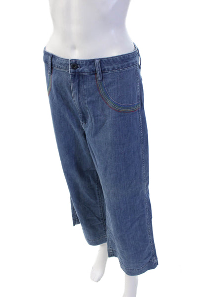 Madewell Womens Cropped Capri Pants Blue Size 29