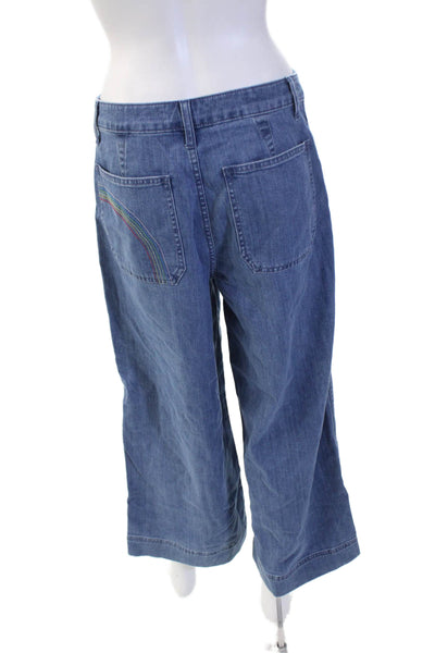 Madewell Womens Cropped Capri Pants Blue Size 29