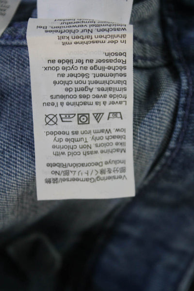Madewell Womens Cropped Capri Pants Blue Size 29