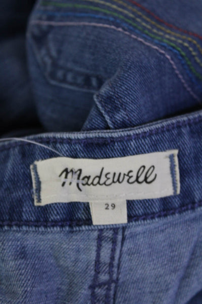 Madewell Womens Cropped Capri Pants Blue Size 29