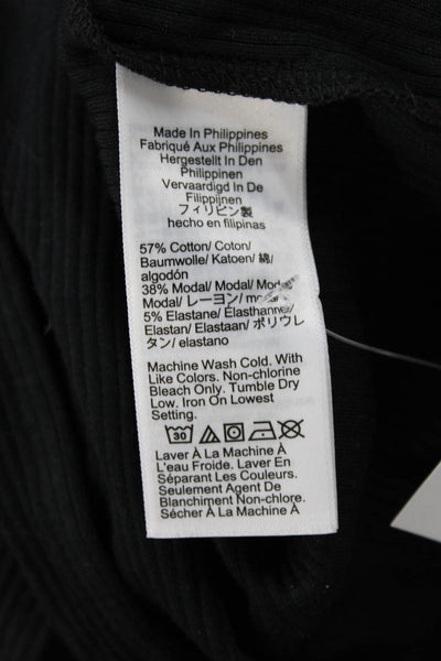 J Crew Womens Black Maxi Tank Dress Square Neck Sleeveless Size S