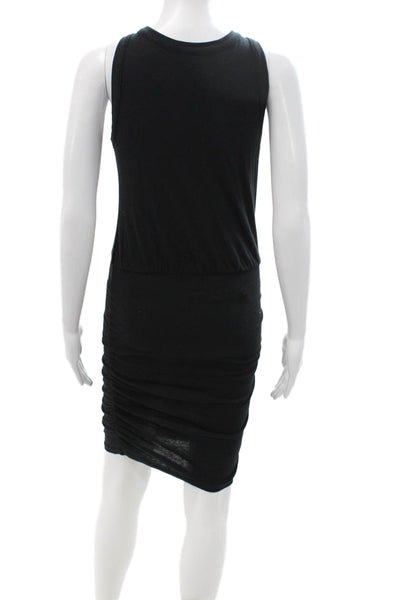 Philanthropy Women Bodycon Tank Dress Black Sleeveless Knee Length Size XS