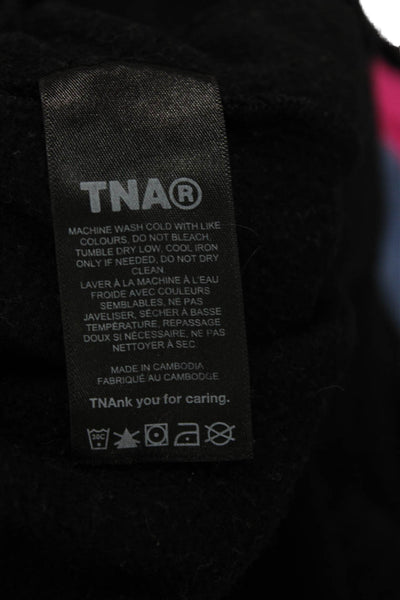 TNA Unisex Black Jogger Sweatpants Cotton Polyester Size L