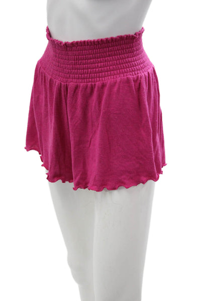 Z Supply Unisex Bohemian Pink Cotton Solid Shorts Size S