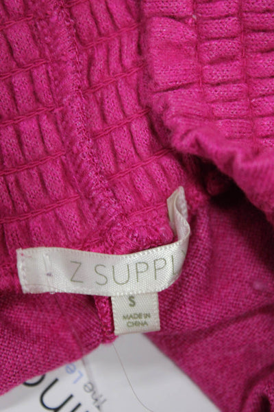 Z Supply Unisex Bohemian Pink Cotton Solid Shorts Size S
