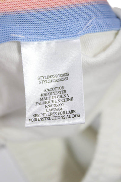 Z Supply Unisex Sweat Shorts White Drawstring 60% Cotton 40% Polyester Size S
