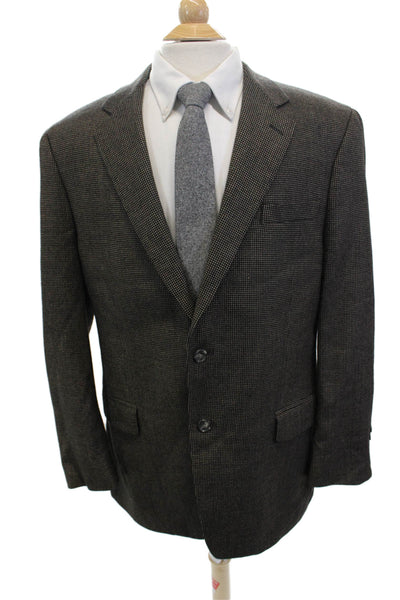 Michael Michael Kors Mens Classic Pure New Wool Dark Gray Blazer Size L