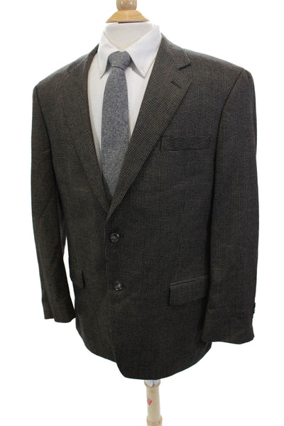 Michael Michael Kors Mens Classic Pure New Wool Dark Gray Blazer Size L