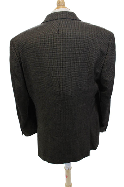 Michael Michael Kors Mens Classic Pure New Wool Dark Gray Blazer Size L