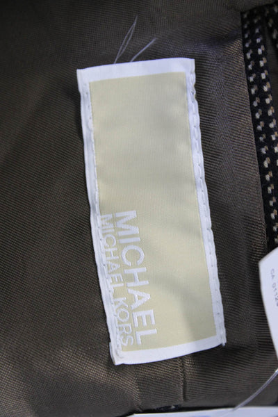 Michael Michael Kors Mens Classic Pure New Wool Dark Gray Blazer Size L