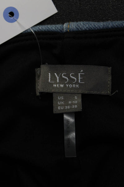 Lysse Womens Blue Ankle Cropped Jeggings Size S