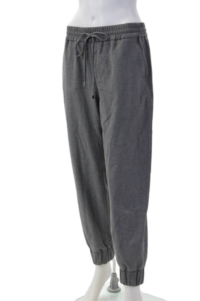 Zara Unisex Jogger Sweatpants Gray Drawstring Polyester Viscose Elastane Size M