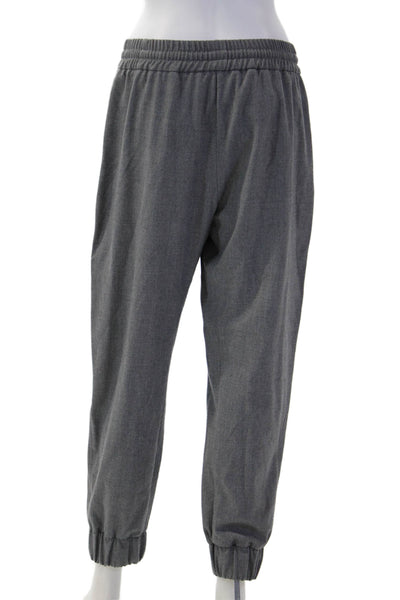 Zara Unisex Jogger Sweatpants Gray Drawstring Polyester Viscose Elastane Size M