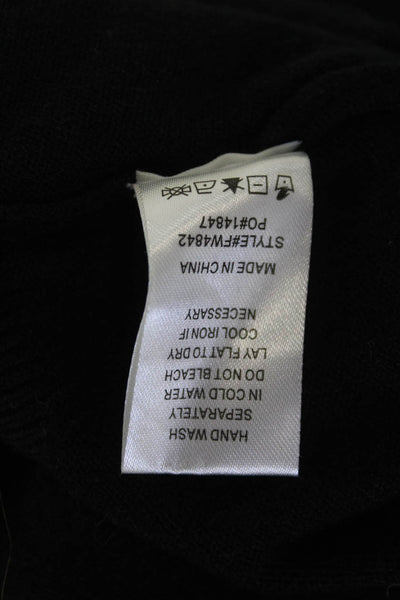 Fate. Womens Pullover Sweater Black Crew Neck Long Sleeve Size M