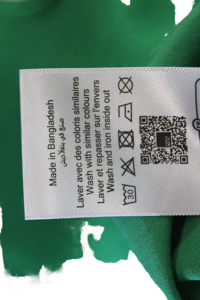 Sud Express Womens Basic Sleeveless Round Neck Viscose Tank Green Size S