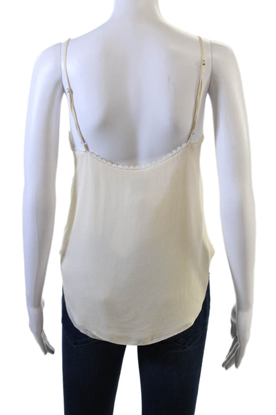 Haute Hippie Women Camisole Beige Viscose Solid Bohemian Size XS