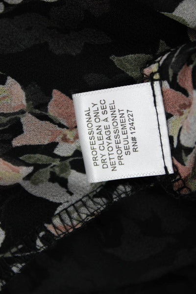 Misa Women Peasant Flare Floral Viscose Long Skirt Size XS
