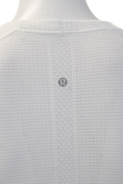 Lululemon Women Tunic Long Sleeve Crew Neck White Nylon Size S
